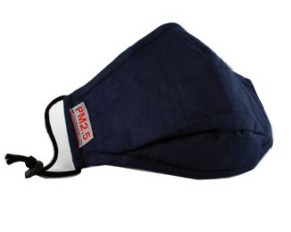 PM2.5 Adults's Mask For Anti-smog Of N95 Activated Carbon (Navy Blue)