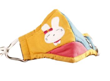 PM2.5 Children's Mask For Anti-smog Of N95 Activated Carbon (Yellow Of Rabbit)